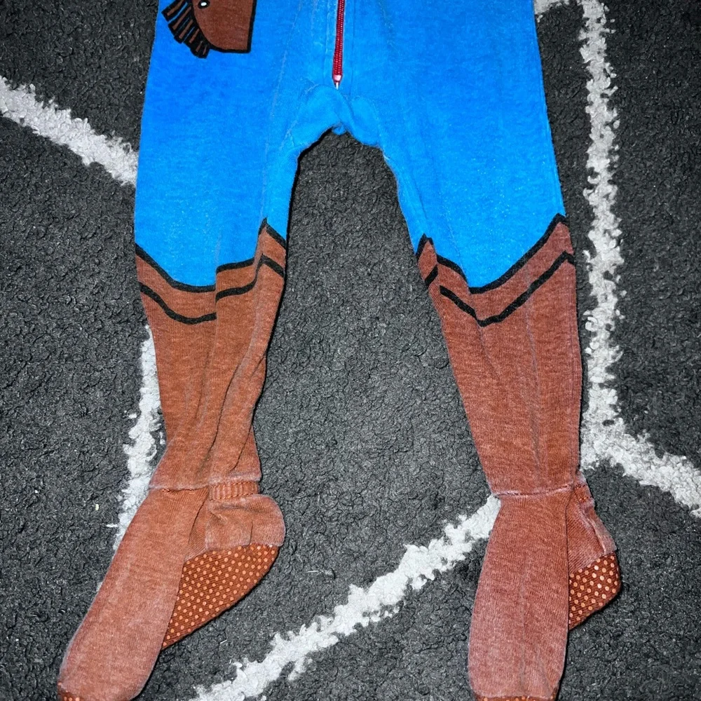 Disney Baby by Disney Parks Woody Stretchy Zip Up One Piece Sz 12-18 Months - Picture 4 of 6